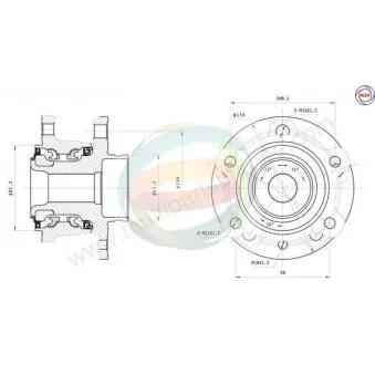 Roulement de roue arrière ODM-MULTIPARTS 70-150036