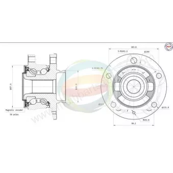 Roulement de roue arrière ODM-MULTIPARTS 70-150038