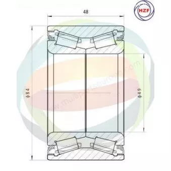 Roulement de roue avant ODM-MULTIPARTS 70-160016