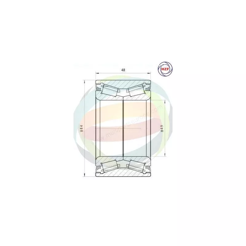 Roulement de roue avant ODM-MULTIPARTS 70-160016