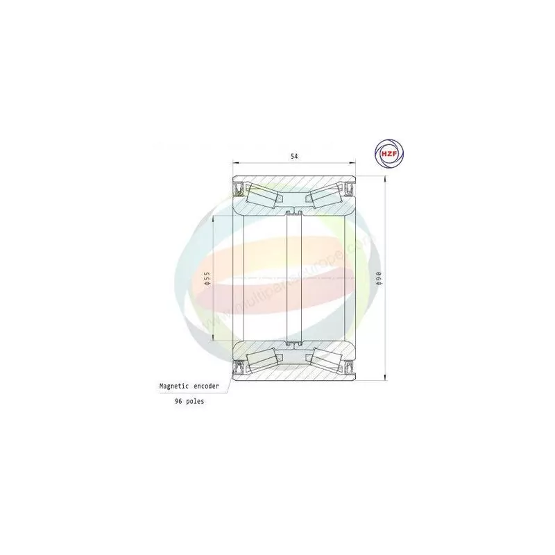 Roulement de roue avant ODM-MULTIPARTS 70-160018