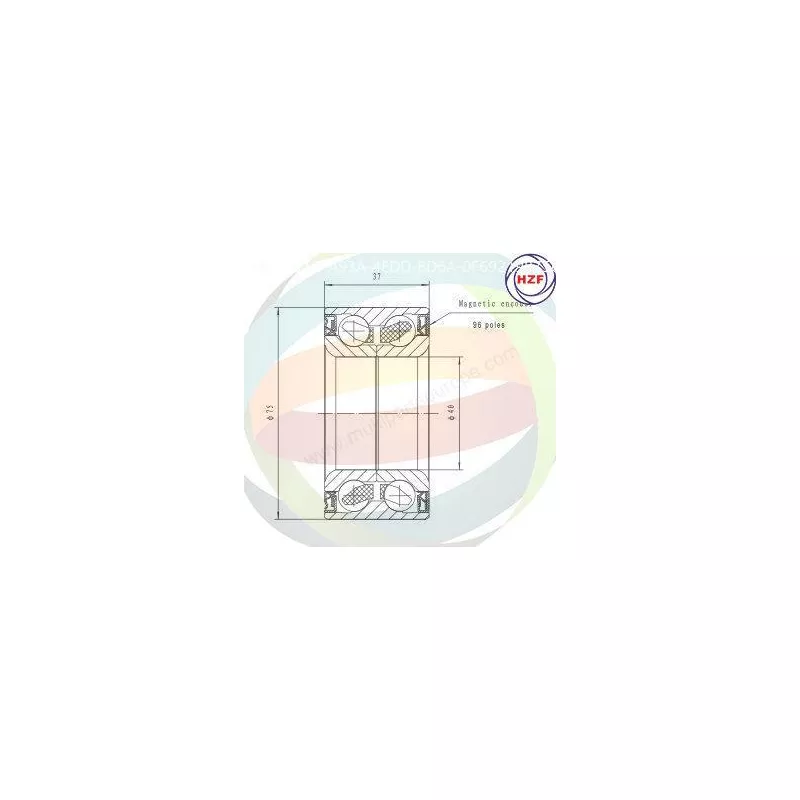 Roulement de roue avant ODM-MULTIPARTS 70-160022