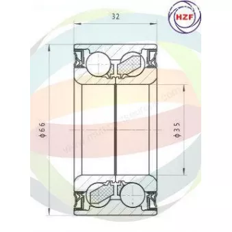 Roulement de roue avant ODM-MULTIPARTS 70-160031