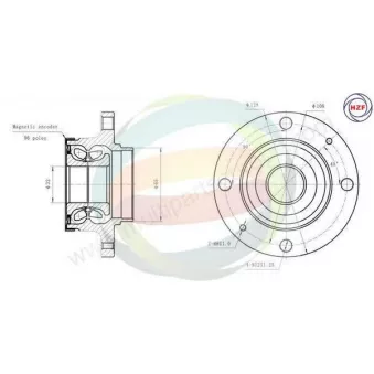 Roulement de roue arrière ODM-MULTIPARTS 70-160055