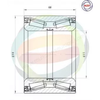 Roulement de roue avant ODM-MULTIPARTS 70-160063
