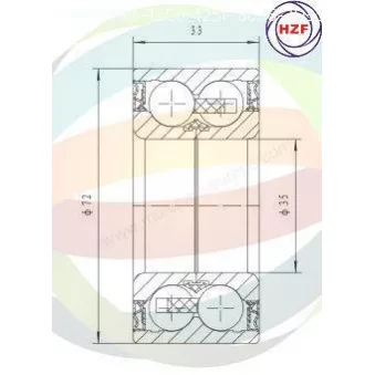 Roulement de roue avant ODM-MULTIPARTS 70-160073