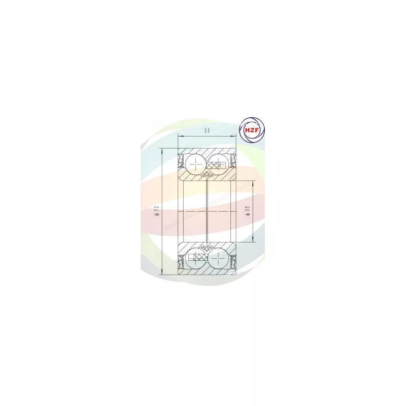 Roulement de roue avant ODM-MULTIPARTS 70-160073