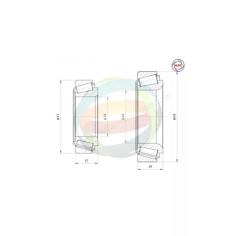 Roulement de roue arrière ODM-MULTIPARTS 70-160083
