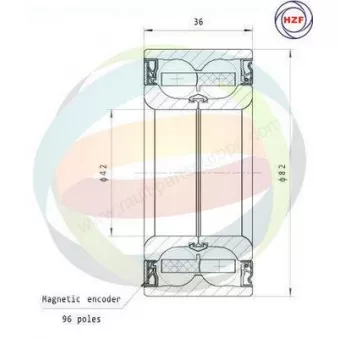 Roulement de roue avant ODM-MULTIPARTS 70-160093