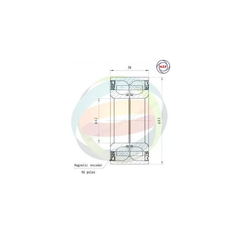 Roulement de roue avant ODM-MULTIPARTS 70-160093