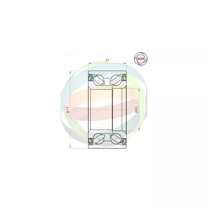 Roulement de roue avant ODM-MULTIPARTS 70-210033