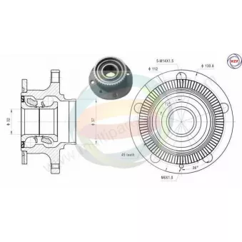Roulement de roue arrière ODM-MULTIPARTS 70-210035