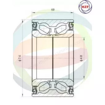 Roulement de roue avant ODM-MULTIPARTS 70-210041