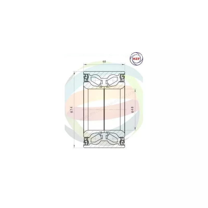 Roulement de roue avant ODM-MULTIPARTS 70-210041