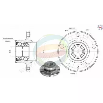 Roulement de roue arrière ODM-MULTIPARTS 70-210043