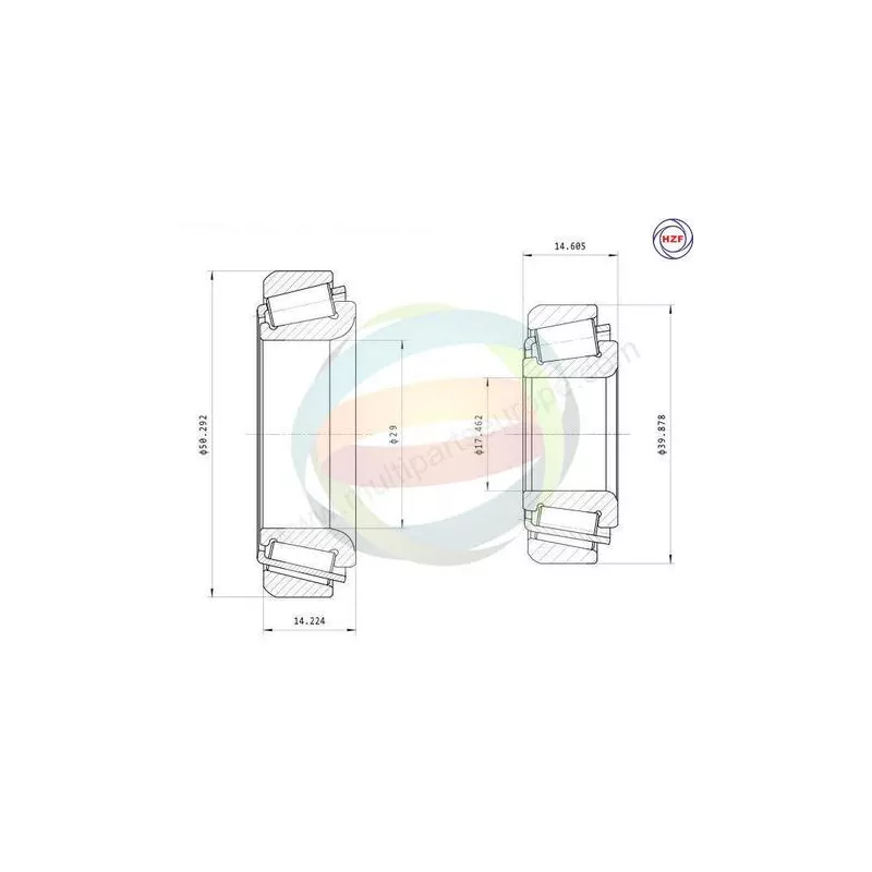 Roulement de roue arrière ODM-MULTIPARTS 70-210045
