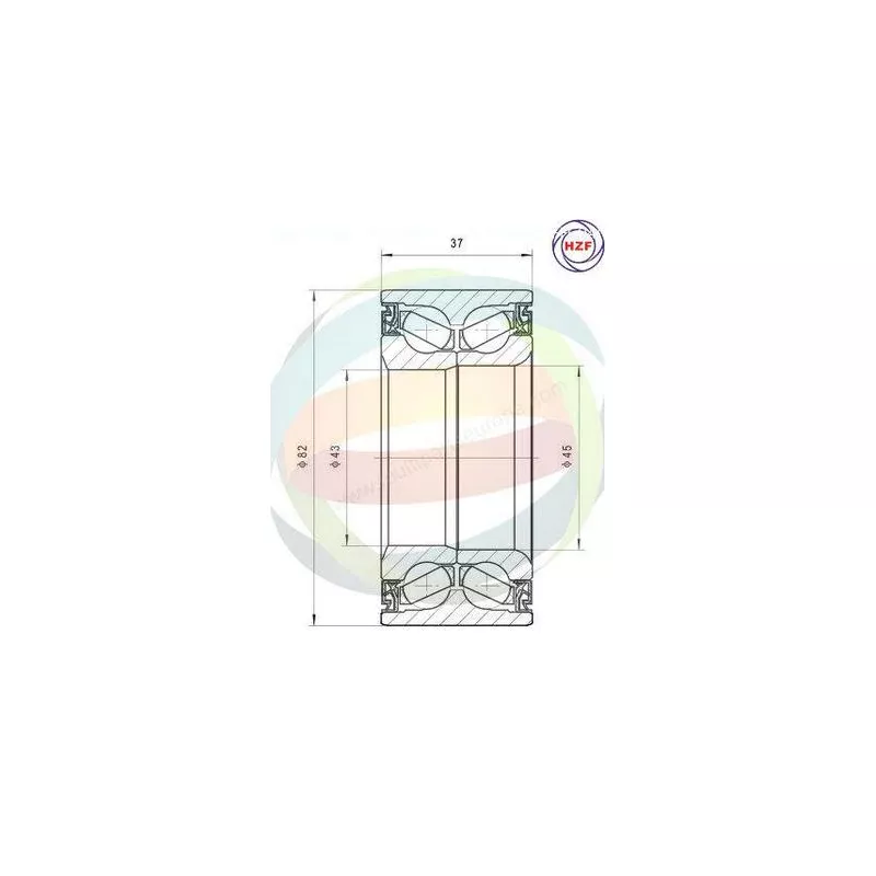 Roulement de roue arrière ODM-MULTIPARTS 70-210066