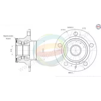 Roulement de roue arrière ODM-MULTIPARTS 70-210067