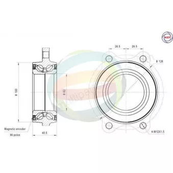 Roulement de roue avant ODM-MULTIPARTS 70-210068