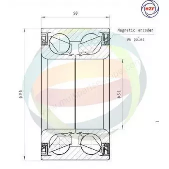 Roulement de roue avant ODM-MULTIPARTS 70-210074