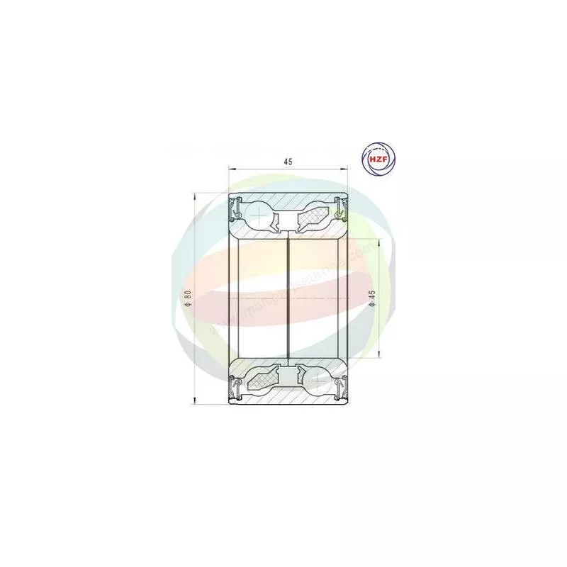Roulement de roue avant ODM-MULTIPARTS 70-210085