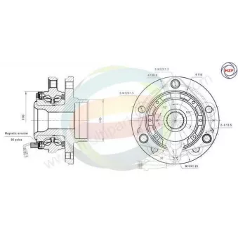 Roulement de roue avant ODM-MULTIPARTS 70-230014
