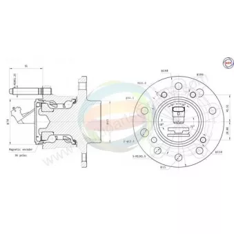 Roulement de roue arrière ODM-MULTIPARTS 70-230036