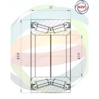 Roulement de roue avant ODM-MULTIPARTS 70-230056