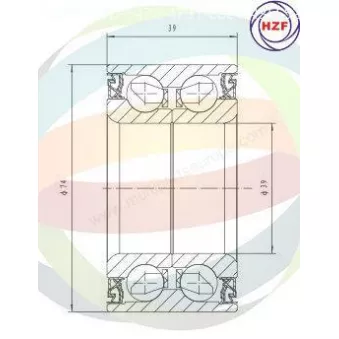 Roulement de roue avant ODM-MULTIPARTS 70-230060