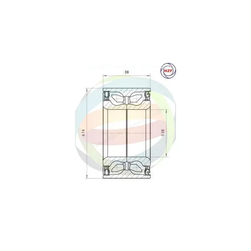 Roulement de roue avant ODM-MULTIPARTS 70-250004