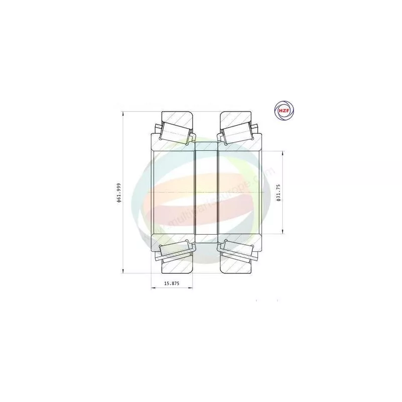 Roulement de roue avant ODM-MULTIPARTS 70-270041