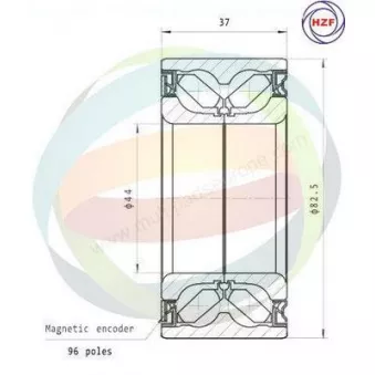Roulement de roue avant ODM-MULTIPARTS 70-280004