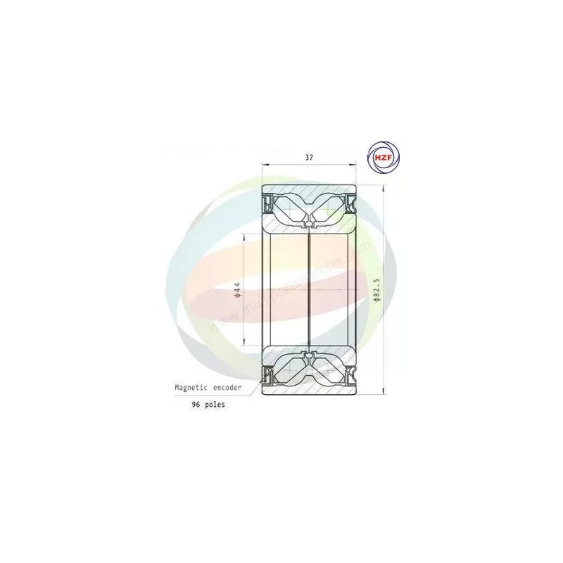 Roulement de roue avant ODM-MULTIPARTS 70-280004