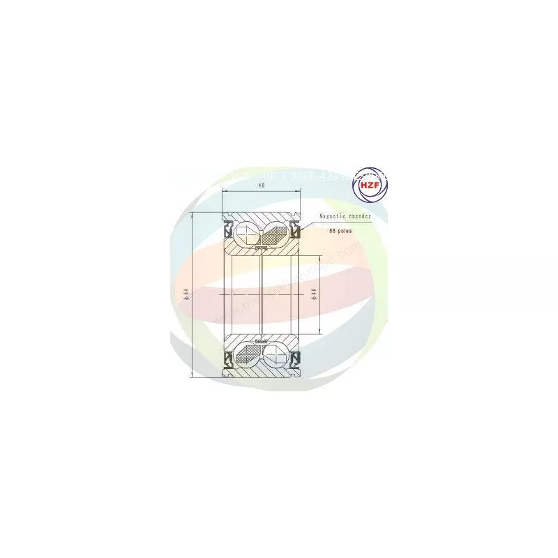 Roulement de roue avant ODM-MULTIPARTS 70-290017