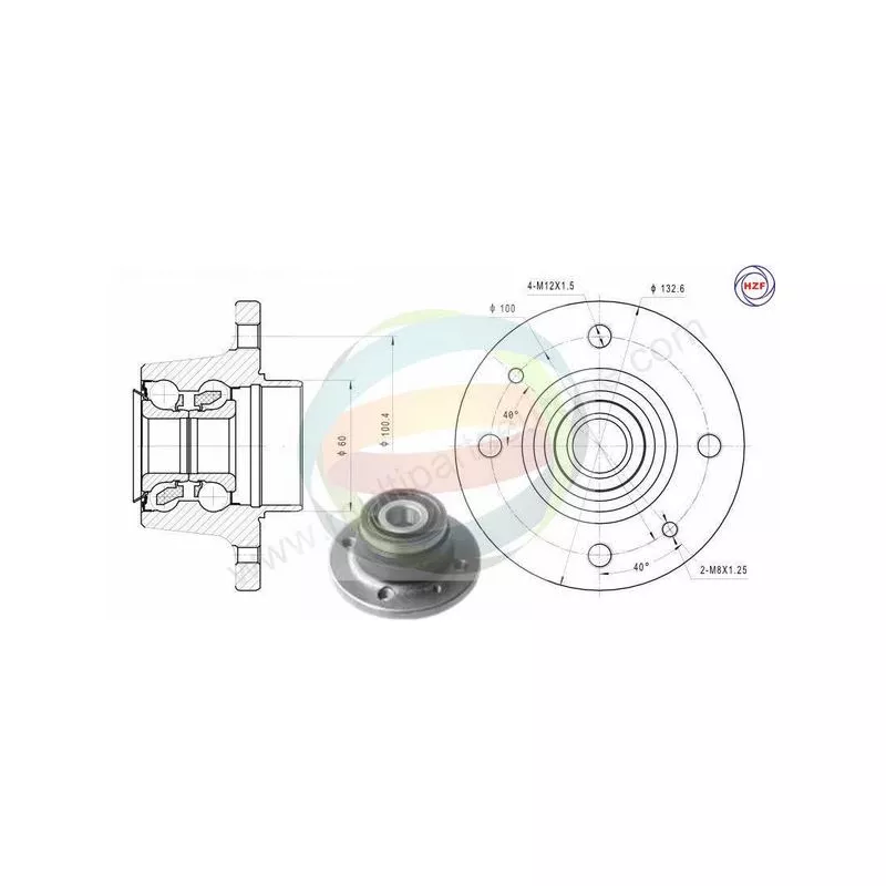 Roulement de roue arrière ODM-MULTIPARTS 70-290035
