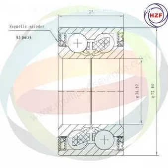 Roulement de roue avant ODM-MULTIPARTS 70-290094