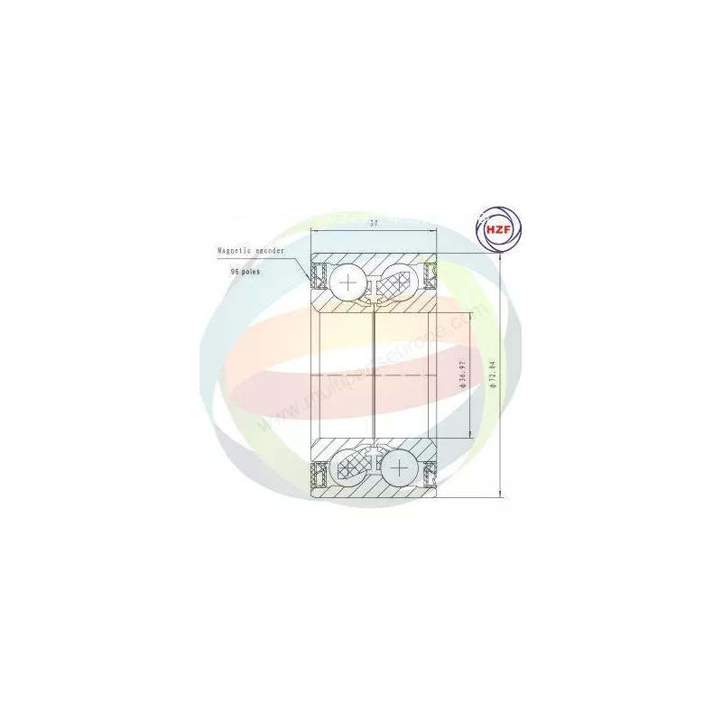 Roulement de roue avant ODM-MULTIPARTS 70-290094