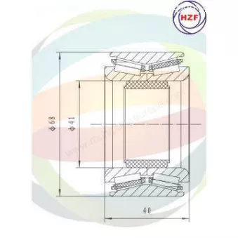Roulement de roue avant ODM-MULTIPARTS 70-300005