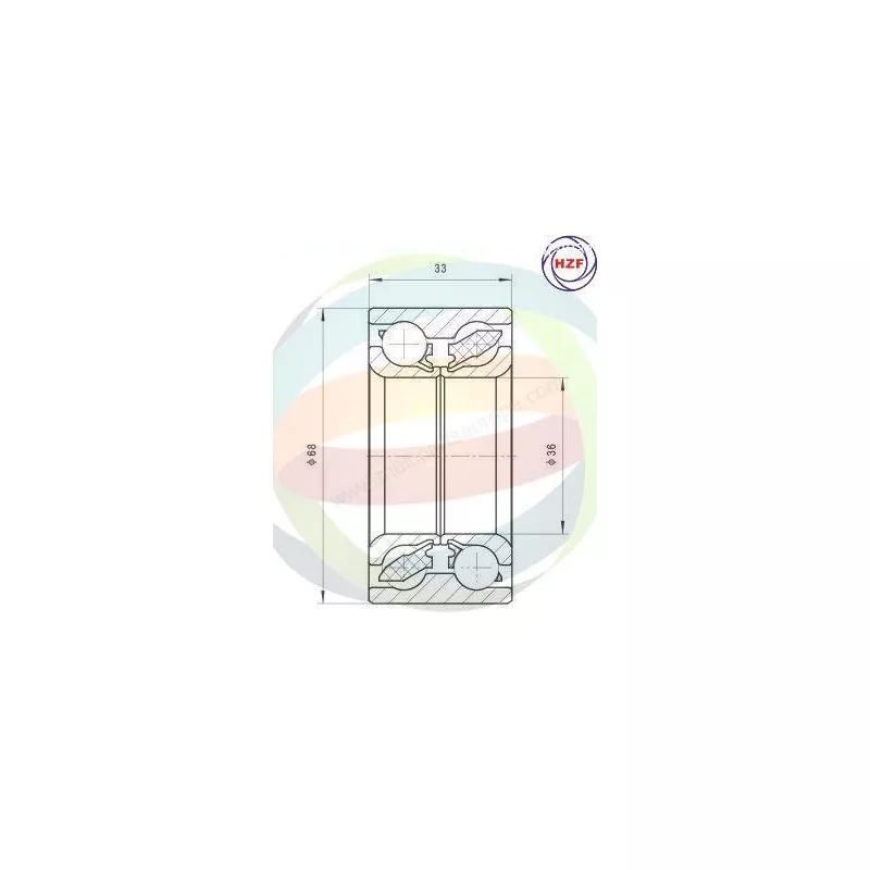 Roulement de roue avant ODM-MULTIPARTS 70-300009
