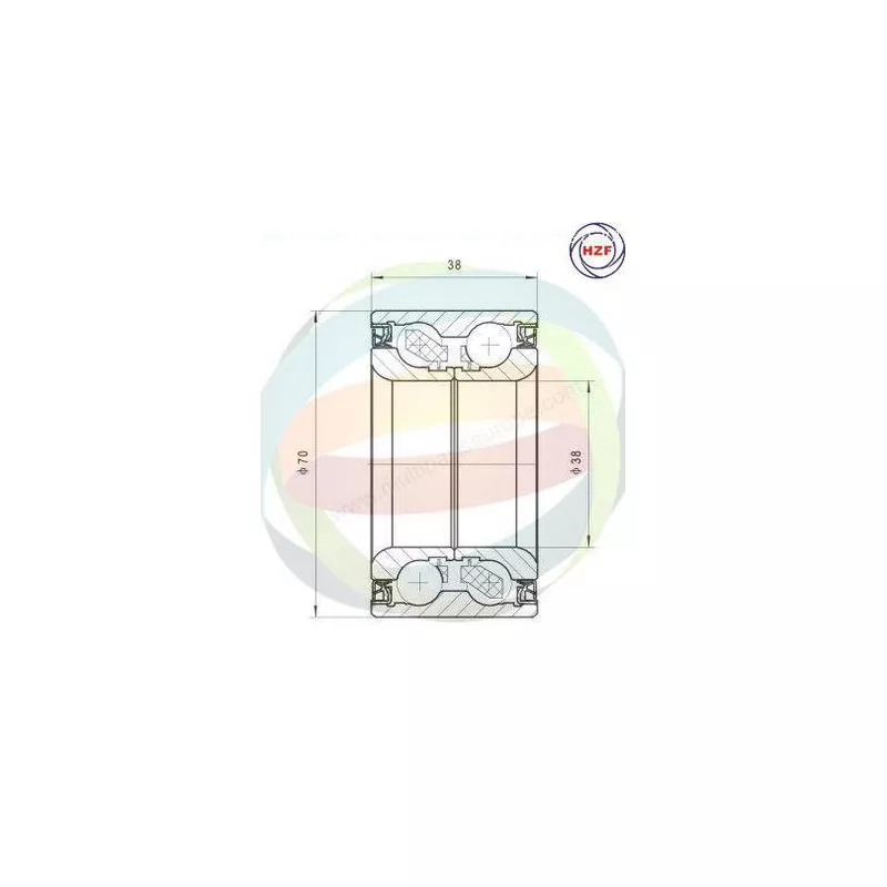 Roulement de roue avant ODM-MULTIPARTS 70-310002