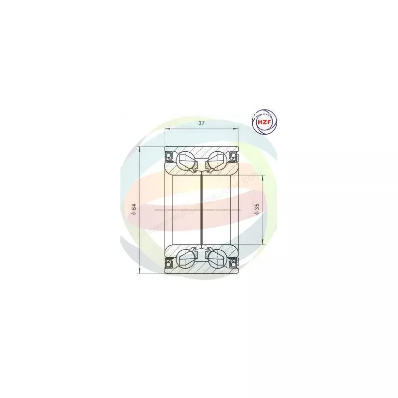 Roulement de roue avant ODM-MULTIPARTS 70-310007
