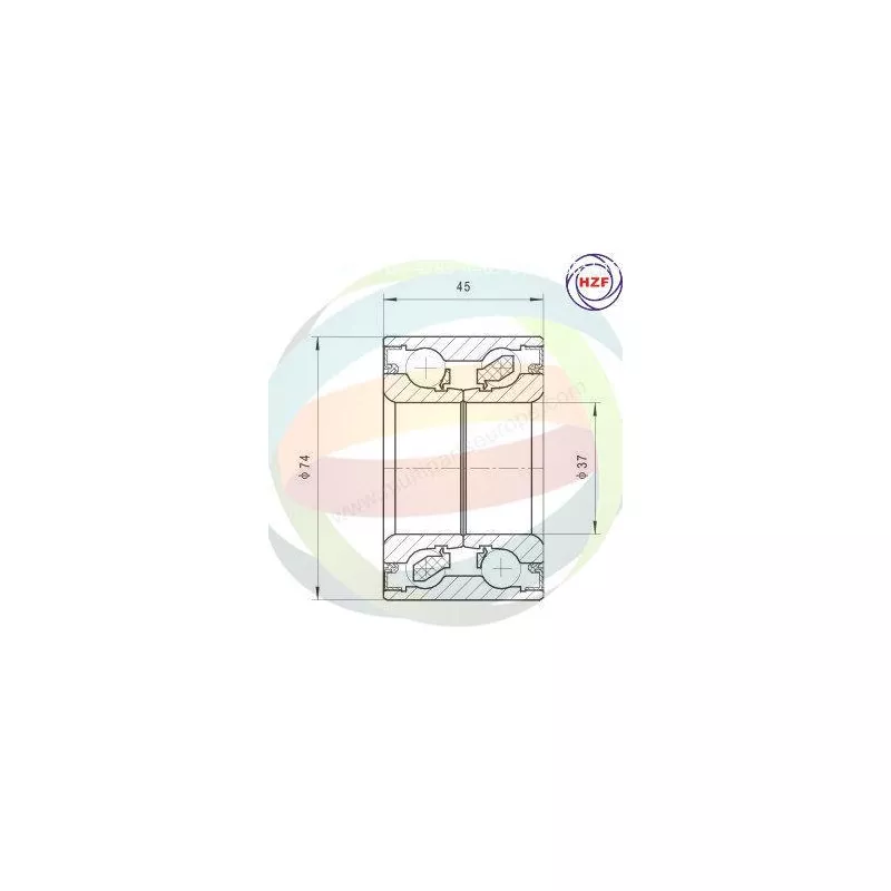 Roulement de roue arrière ODM-MULTIPARTS 70-340011
