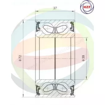 Roulement de roue arrière ODM-MULTIPARTS 70-340012