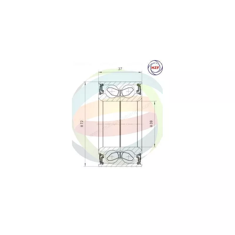 Roulement de roue arrière ODM-MULTIPARTS 70-340012