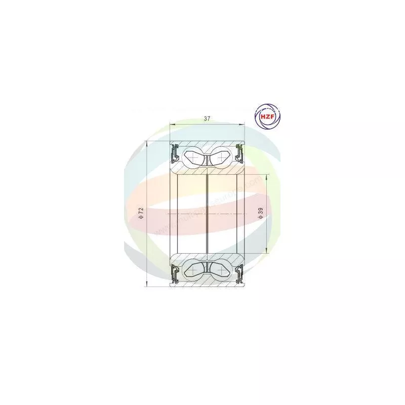 Roulement de roue arrière ODM-MULTIPARTS 70-340017