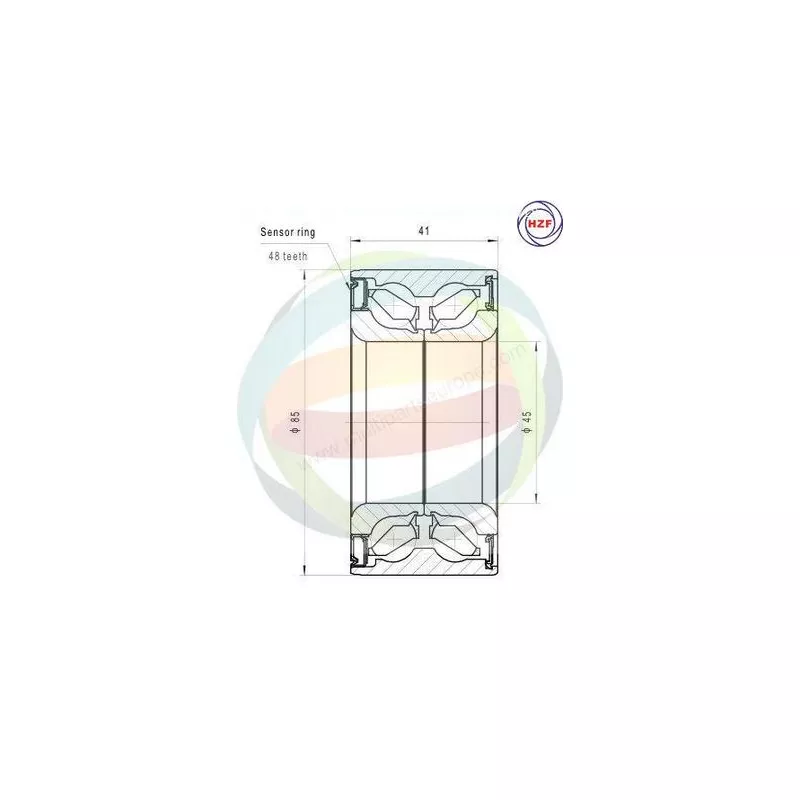 Roulement de roue arrière ODM-MULTIPARTS 70-340019
