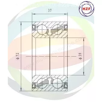 Roulement de roue arrière ODM-MULTIPARTS 70-340020