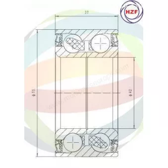 Roulement de roue arrière ODM-MULTIPARTS 70-340021