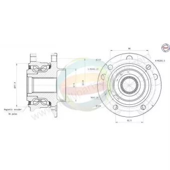Roulement de roue avant ODM-MULTIPARTS 70-340049