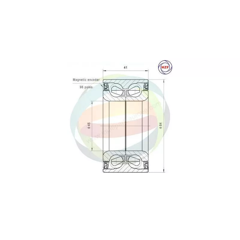 Roulement de roue arrière ODM-MULTIPARTS 70-340057